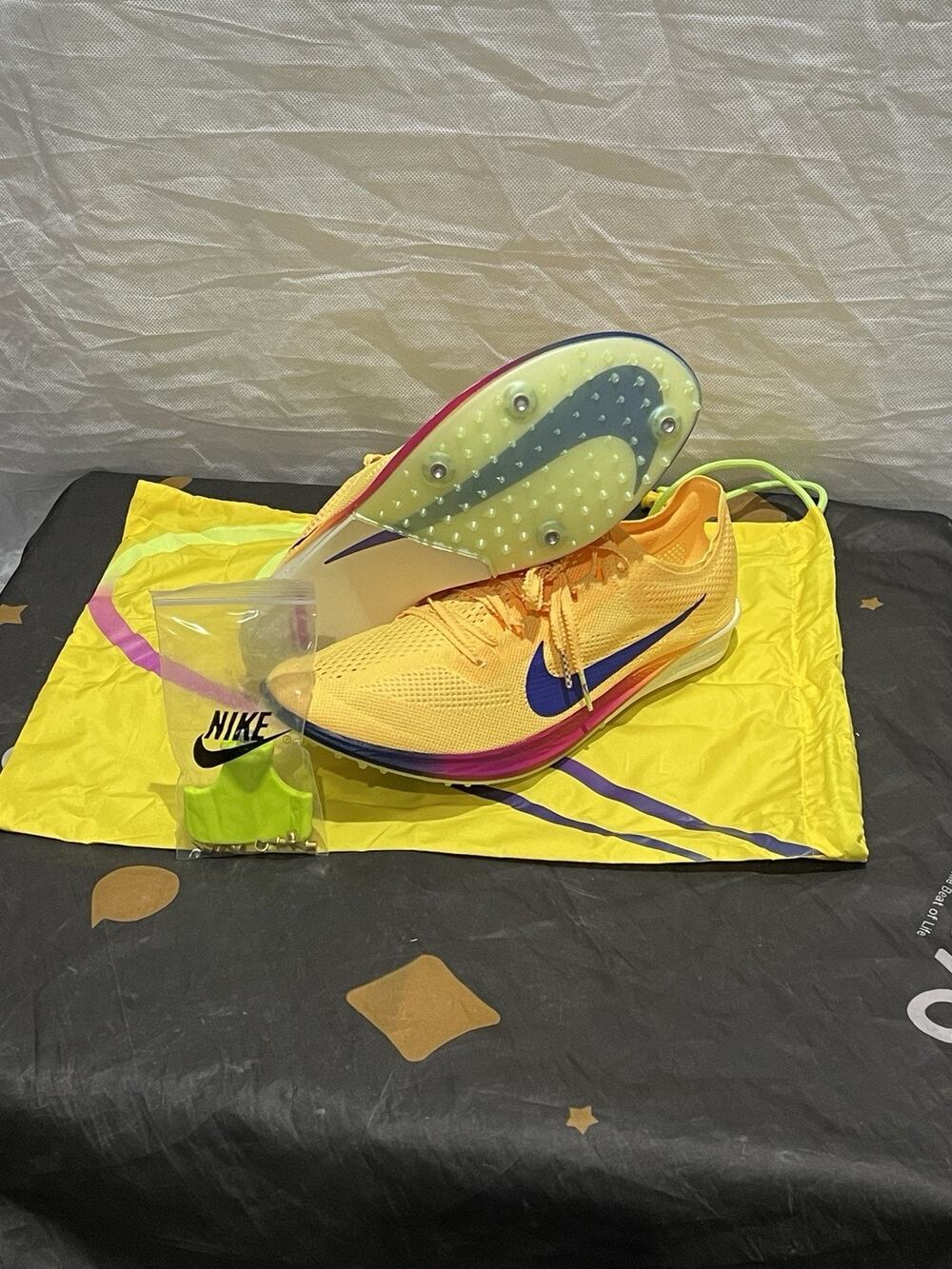 New Men’s 10 Nike ZoomX Dragonfly 2 Track & Field Spikes Orange FD8413-800